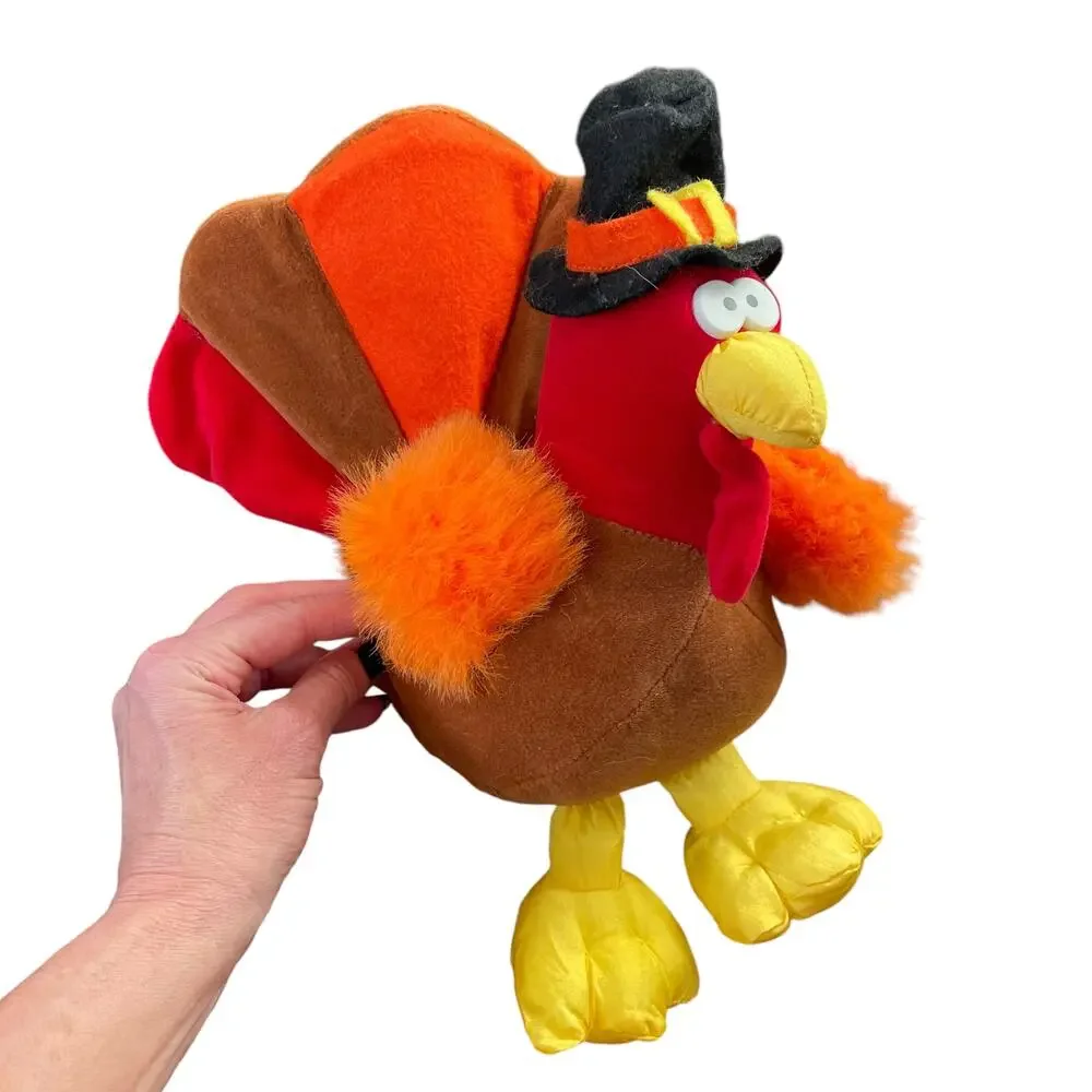Vintage Gibson Greetings Turkey Plush 1994 Mr Gobbles Thanksgiving Stuffed Bird